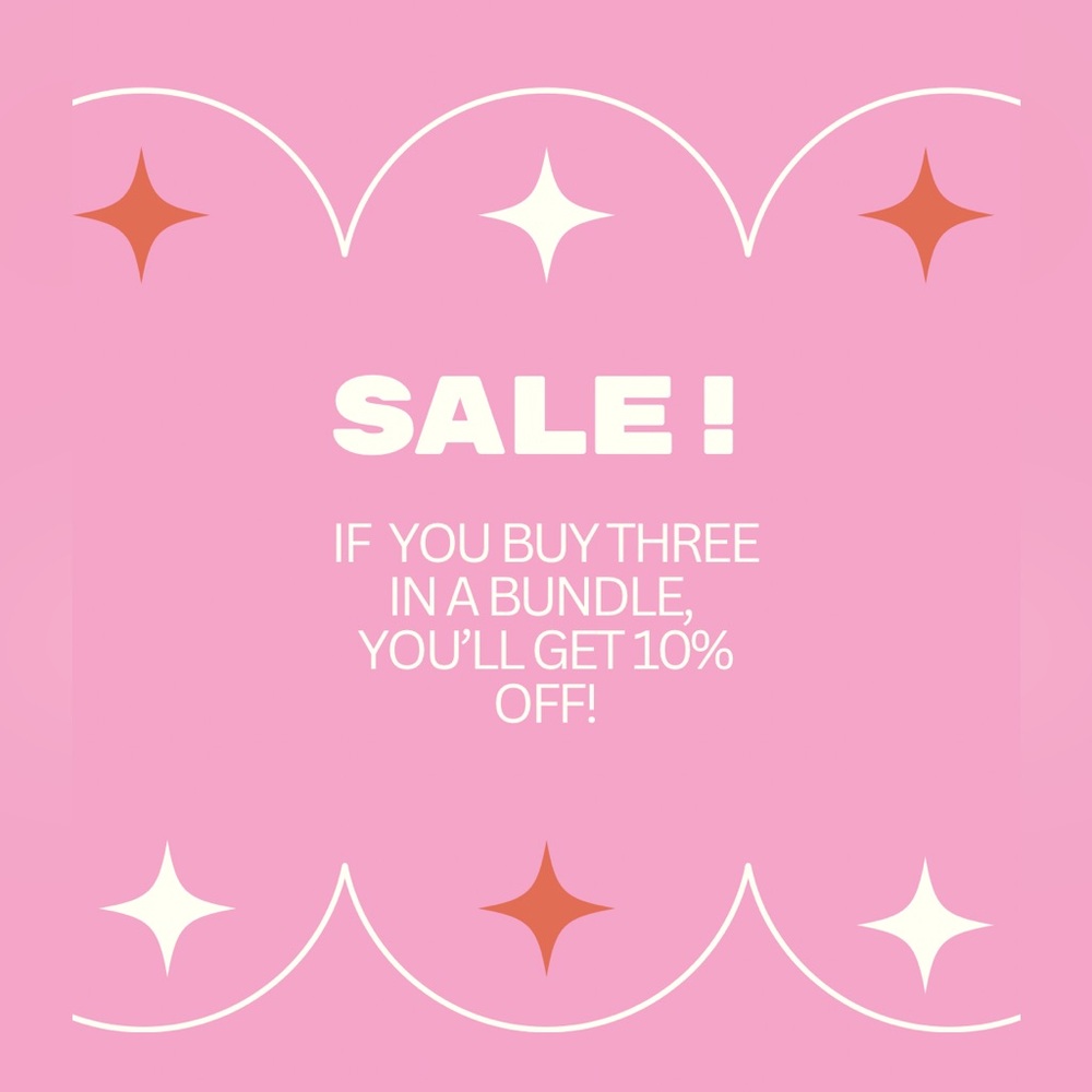 Buy 3, get 10% off!